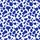 Women's Minimalist Royal Blue Fluid Organic Water Droplet & Leaf Pattern Satin Pajamas Set - 2