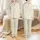 Women's Vintage Cottagecore Wildflower Botanical Muted Sage Green Charcoal Grey Satin Pajamas Set - 1
