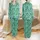 Women's Whimsical Hand-Drawn Imperfect Black Hearts Scattered Print on Vibrant Mint Pink Purple Satin Pajamas Set - 1
