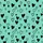 Women's Whimsical Hand-Drawn Imperfect Black Hearts Scattered Print on Vibrant Mint Pink Purple Satin Pajamas Set - 2