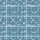 Women's Hand-Drawn Dusty Blue Plaid Eyelids Stars Muted Teal Sleep Pattern Satin Pajamas Set - 2