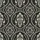 Women's Deep Black Cream Ivory Ornate Floral Lace & Geometric Mesh Illustrative Pattern Satin Pajamas Set - 2