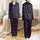 Women's Intricate Traditional Plaid Navy Red White Light Blue Black Geometric Pattern Satin Pajamas Set - 1