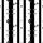 Women's Black White Vertical Stripe Minimalist Celestial Eyelash Zzz Pattern Satin Pajamas Set - 2