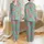 Women's Whimsical Aquamarine Floral Coral Pink Blush Pink Jade Teal Botanical Tapestry Satin Pajamas Set - 1