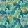 Women's Pale Aqua Deep Teal Tropical Foliage Tiger Stripe Leopard Rosette Zebra Stripe Pattern Satin Pajamas Set - 2