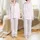 Women's Fuchsia Pink Minimalist Marine Life Seahorse Seashell Coral Line Art Pattern Satin Pajamas Set - 1