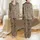 Women's Seamless Brown Black Leopard Print & Casual White Outline Hearts Pattern Satin Pajamas Set - 1