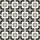 Women's Elegant Abstract Geometric Grid Pattern Black Charcoal Muted Beige Lines Satin Pajamas Set - 2