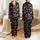 Women's All-Over Festive Merry Christmas Red Santa Hat White Snowflake Star Pattern Satin Pajamas Set - 1