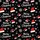 Women's All-Over Festive Merry Christmas Red Santa Hat White Snowflake Star Pattern Satin Pajamas Set - 2