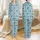 Women's Cute Sleeping Baby Panda Pattern, Serene Light Blue White Black Cartoon 2D Art with Zzz Symbols Satin Pajamas Set - 1