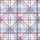 Relaxation Seekers' Complex Geometric Plaid: Cherry Red, Azure, Hot Pink, Black, White, Sky Blue, Heather Grey Satin Pajamas Set - 2