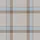 Women's Soft Greige Flat Geometric Tartan Muted Brown Blue Cross-Hatch Pattern Satin Pajamas Set - 2