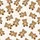 Women's Off-White Seamless Pattern featuring Scattered Warm Brown Teddy Bears with Dark Brown Outlines and Pinkish Noses Satin Pajamas Set - 2