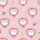 Women's Whimsical Watercolor Pastel Pink Santa Face Wreath Hot Pink Bow Holly Pattern Satin Pajamas Set - 2