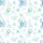Women's Whimsical Watercolor Royal Blue Octopus Sky Blue Jellyfish Ocean Scape Pattern Satin Pajamas Set - 2