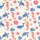 Women's Whimsical Ocean Blue Coral Pink Off-White Sea Turtle Seahorse Pattern Satin Pajamas Set - 2