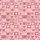 Women's Sweet Pastel Pink Monochromatic Seamless Interlocking Shapes with Layered Flat Hearts Satin Pajamas Set - 2
