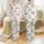 Women's Whimsical Christmas Chickens Santa Hats Sled & Colorful Lights Black Pattern Satin Pajamas Set - 1