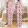 Women's Cute Illustrative Pastel Pink Hot Pink Butterfly Black Bow Heart Scatter Pattern Satin Pajamas Set - 1