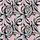 Women's Elegant Fluid Abstract Pastel Pink Silvery Blue-Grey Botanical Motif Satin Pajamas Set - 2