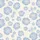 Women's Muted Light Periwinkle Blue Soft-Edged Rose Bloom Painterly Abstract Floral Pattern Satin Pajamas Set - 2