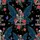 Women's Whimsical Gothic Skeleton & Teal Fairy Wings, Red Roses, Crystal Pattern with Karma Slogan Satin Pajamas Set - 2