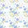 Family Easter Celebrators Illustrative White Bunny Pink Ear Periwinkle Bow, Blue Chinoiserie Egg, White Daisy, Sage Green Leaf Pattern Satin Pajamas Set - 2