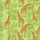 Women's Whimsical Lime Green Flat Art Giraffe Acacia Leaf Pattern Satin Pajamas Set - 2