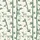 Women's Creamy Off-White Deep Forest Green Stylized Bamboo & Outline Rabbit Head Pattern Satin Pajamas Set - 2