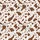 Women's Modern Dark Brown & Pure White Organic Bovine Speckle Pattern Satin Pajamas Set - 2