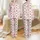 Women's Dreamy Watercolor Santa Deer Gift Box Tree Fuchsia Rose Pink Star Pattern Satin Pajamas Set - 1