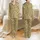 Women's Sophisticated Abstract Flowing Leopard Spot Tan Black Golden Beige Organic Pattern Satin Pajamas Set - 1