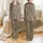 Women's Deep Black Abstract Rounded Shapes Classic Leopard Print Off-White Outline Pattern Satin Pajamas Set - 1