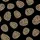 Women's Deep Black Abstract Rounded Shapes Classic Leopard Print Off-White Outline Pattern Satin Pajamas Set - 2