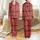 Women's Vibrant Red & Solid Black Bold Geometric Grid Interlocking Star Pattern Satin Pajamas Set - 1