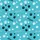 Mom's Vibrant Aqua Black White Paw Print 'Mom' Hearts Floral Design Satin Pajamas Set - 2