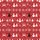 Women's Vibrant Scarlet Red White Blush Pink Charcoal Black Nordic Fair Isle Christmas Reindeer Snowman Snowflake Satin Pajamas Set - 2