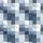 Women's Muted Blue-Grey Plaid Minimalist Moon Star Cloud Cozy Script Pattern Satin Pajamas Set - 2