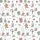 Women's Whimsical Christmas Gingerbread Candy Cane Gift Box Sage Green Dusty Rose Snowmen Pattern Satin Pajamas Set - 2