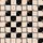 Women's Minimalist Abstract Geometric Interlocking Flat Shapes Beige Nude Black White Orange Vector Art Satin Pajamas Set - 2