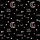 Women's Seamless Black Whimsical Pink White Crescent Moon Star Zzz Sleep Text Pattern Satin Pajamas Set - 2