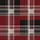 Modern Women's Intricate Geometric Plaid Black Crimson Red White Slate Grey Grid Pattern Satin Pajamas Set - 2