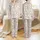 Women's Whimsical Pastel Cartoon Cats Seamless Pattern with Pink, Peach, Blue & Grey Satin Pajamas Set - 1