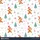 Women's Festive Whimsical Gingerbread Men, Teal Trees, Red Berries & White Snowflakes Pattern Satin Pajamas Set - 2