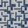 Women's Heather Grey Dusty Navy Abstract Overlapping Geometric Stripe Pattern Satin Pajamas Set - 2