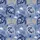 Women's Muted Periwinkle Blue Hand-Drawn Sea Turtle Coral Seashell Ocean Motif Pattern Satin Pajamas Set - 2