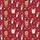 Women's Festive Deep Red Cartoon Reindeer Santa Hat Penguin Beanie Snowflake Heart Design Satin Pajamas Set - 2