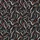 Women's Intertwined Organic Abstract Thermal Texture Charcoal Black Grey Fiery Orange Red Blue Swirl Satin Pajamas Set - 2